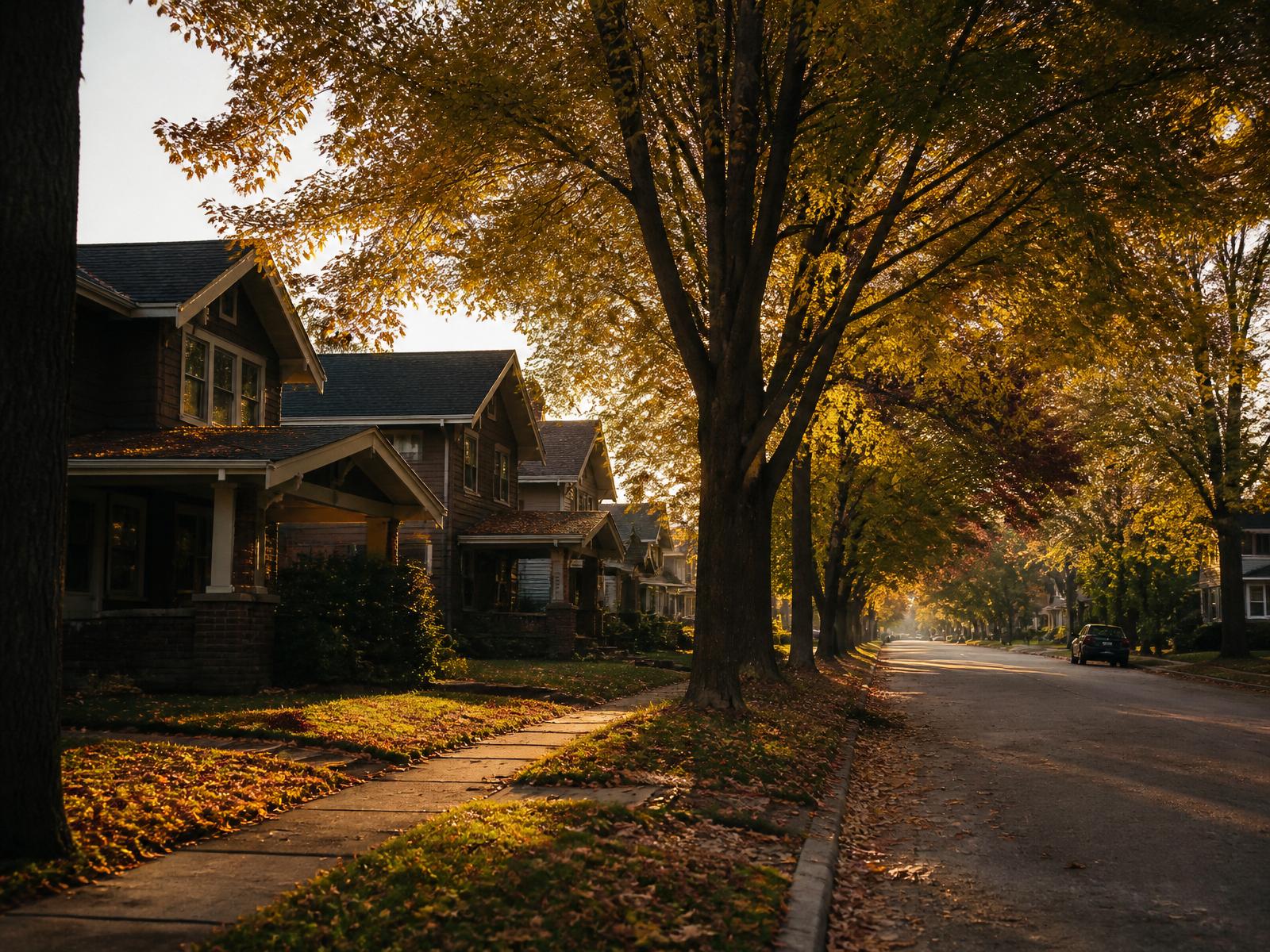 A historic, tree-lined neighborhood in Fort Wayne's 46805